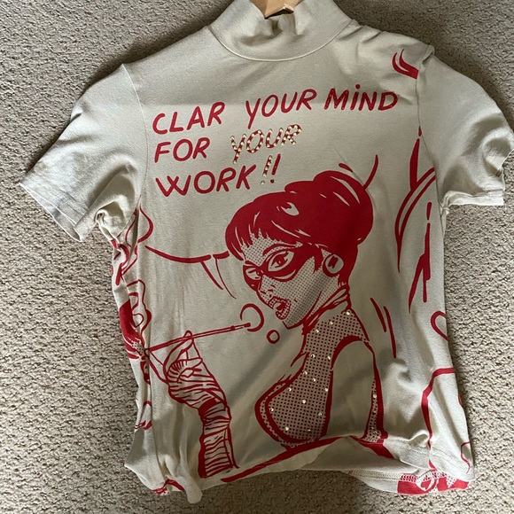Tops - Vintage Women’s Comic Crop Top